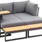 Loungeset Samara, Grau, 3 Sitzplätze - MEGART