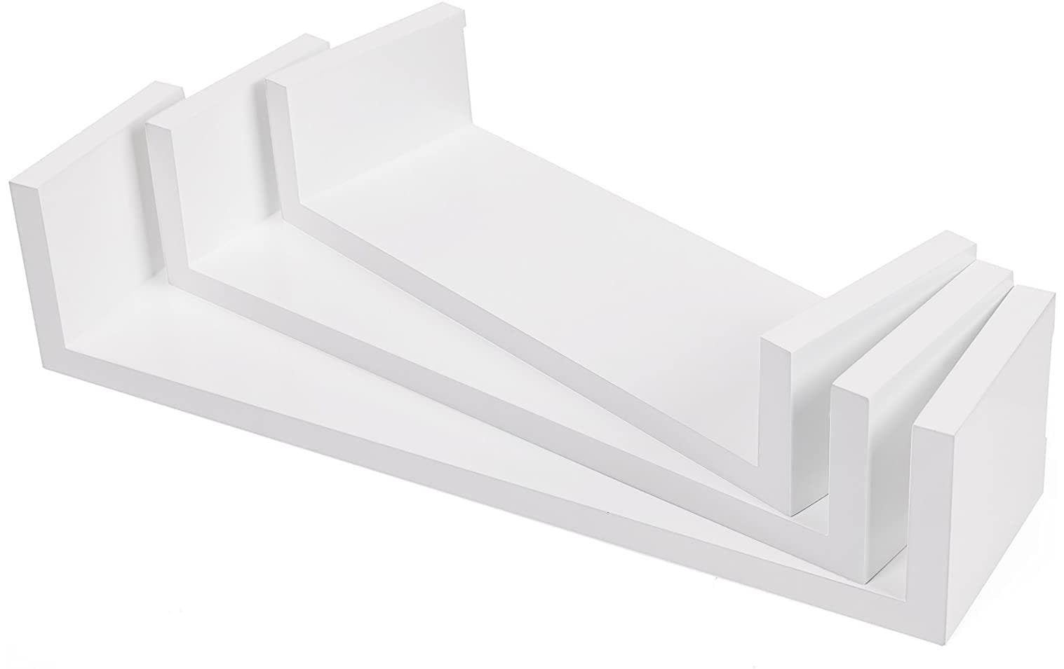 Wandregal u - förmig , Weiss 30 cm / 35 cm / 40 cm - MEGART
