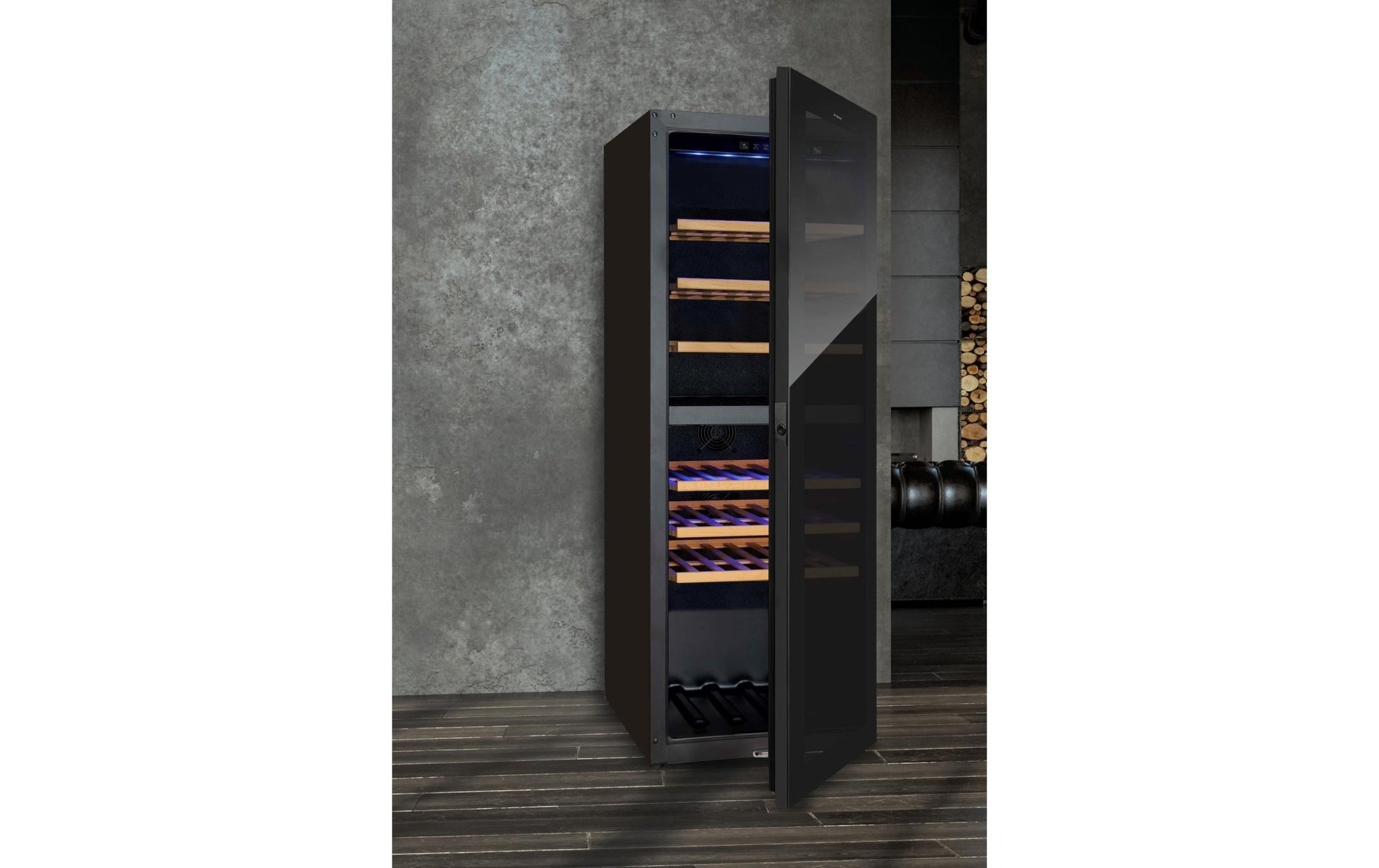Weinklimaschrank 7744.6845 Schwarz, Rechts - MEGART
