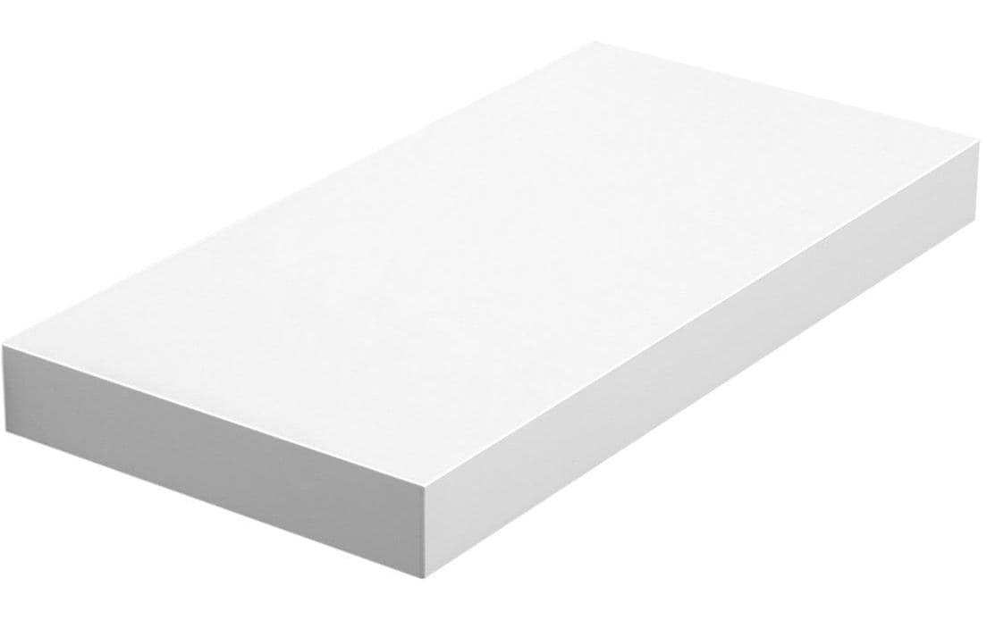 Wandregal 40 x 3.8 cm, Weiss - MEGART