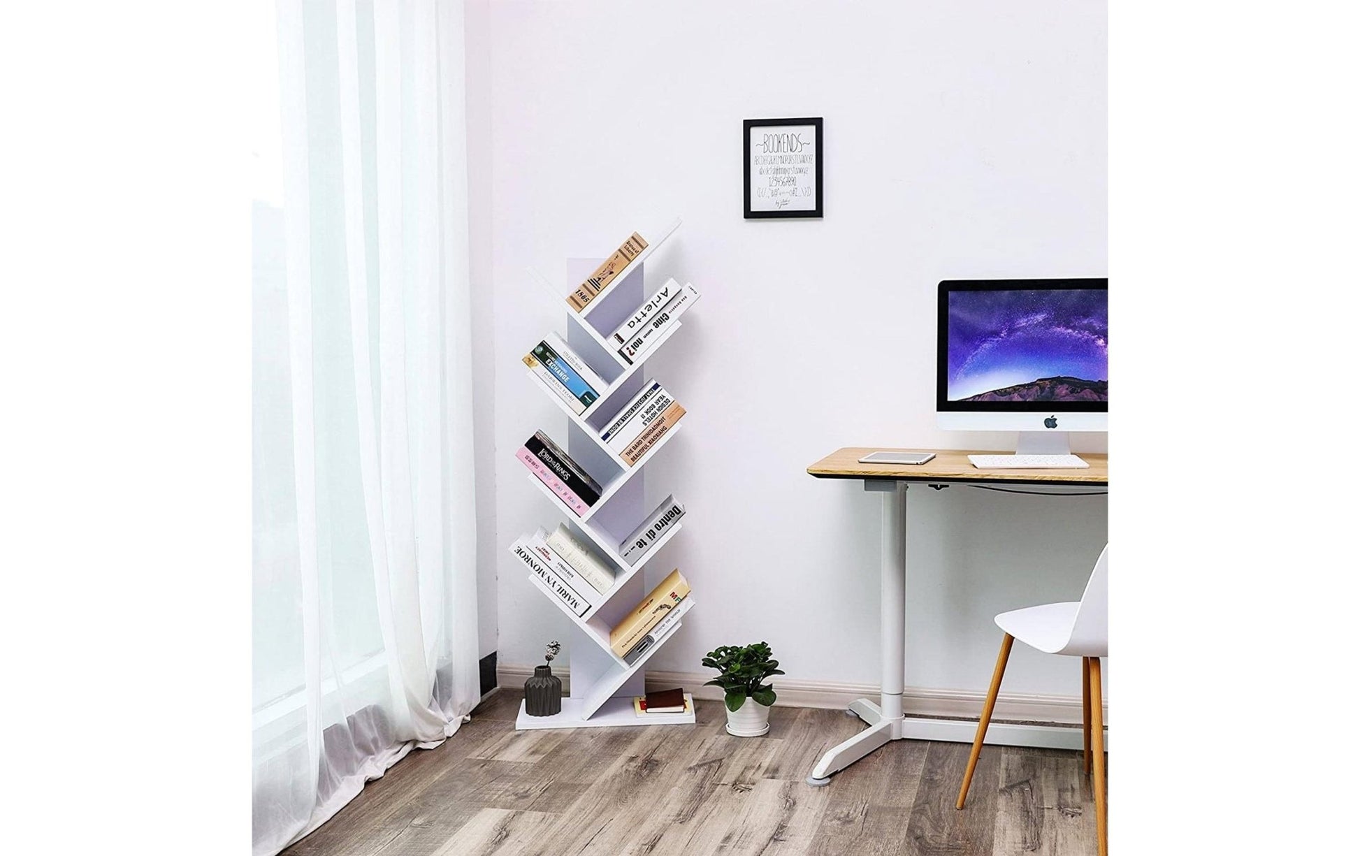 Regal Tree 50 x 141.5 cm, Weiss - MEGART