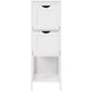 Regal mit 2 Schubladen 30 x 89 cm, Weiss - MEGART