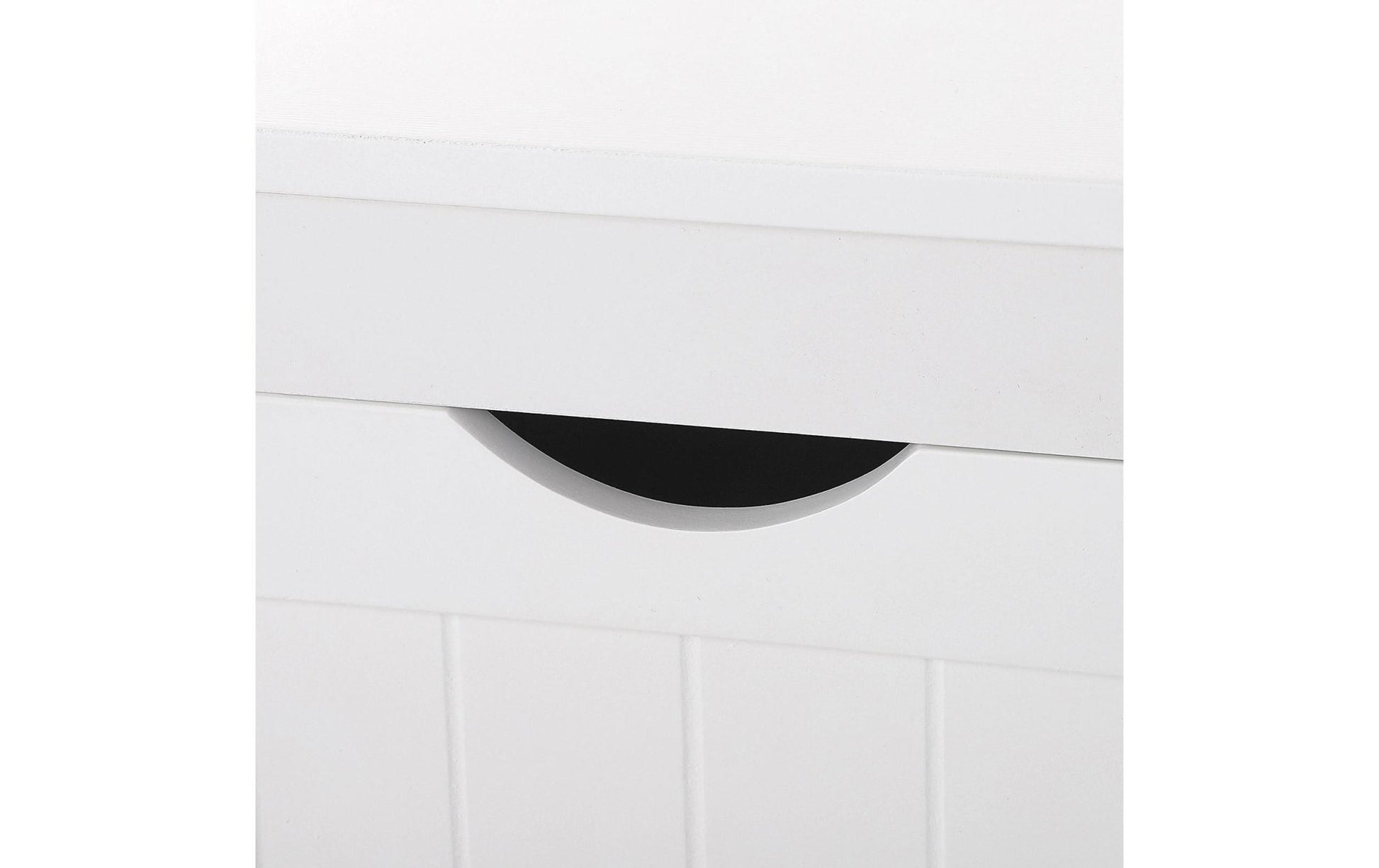 Regal mit 2 Schubladen 30 x 89 cm, Weiss - MEGART