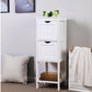 Regal mit 2 Schubladen 30 x 89 cm, Weiss - MEGART