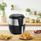 Heissluft - Fritteuse EasyFry XXL 1.6 kg, Schwarz/Silber - MEGART