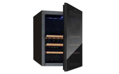 Weinklimaschrank 7736.0145 Schwarz, Rechts - MEGART