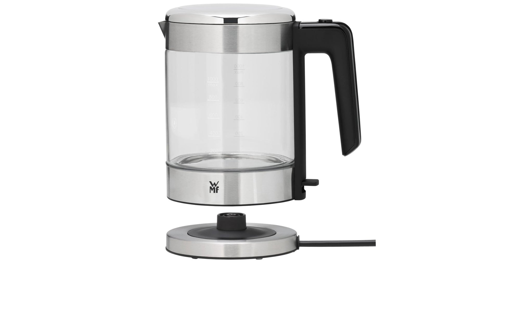 Wasserkocher Küchenminis 1 l, Silber/Transparent - MEGART