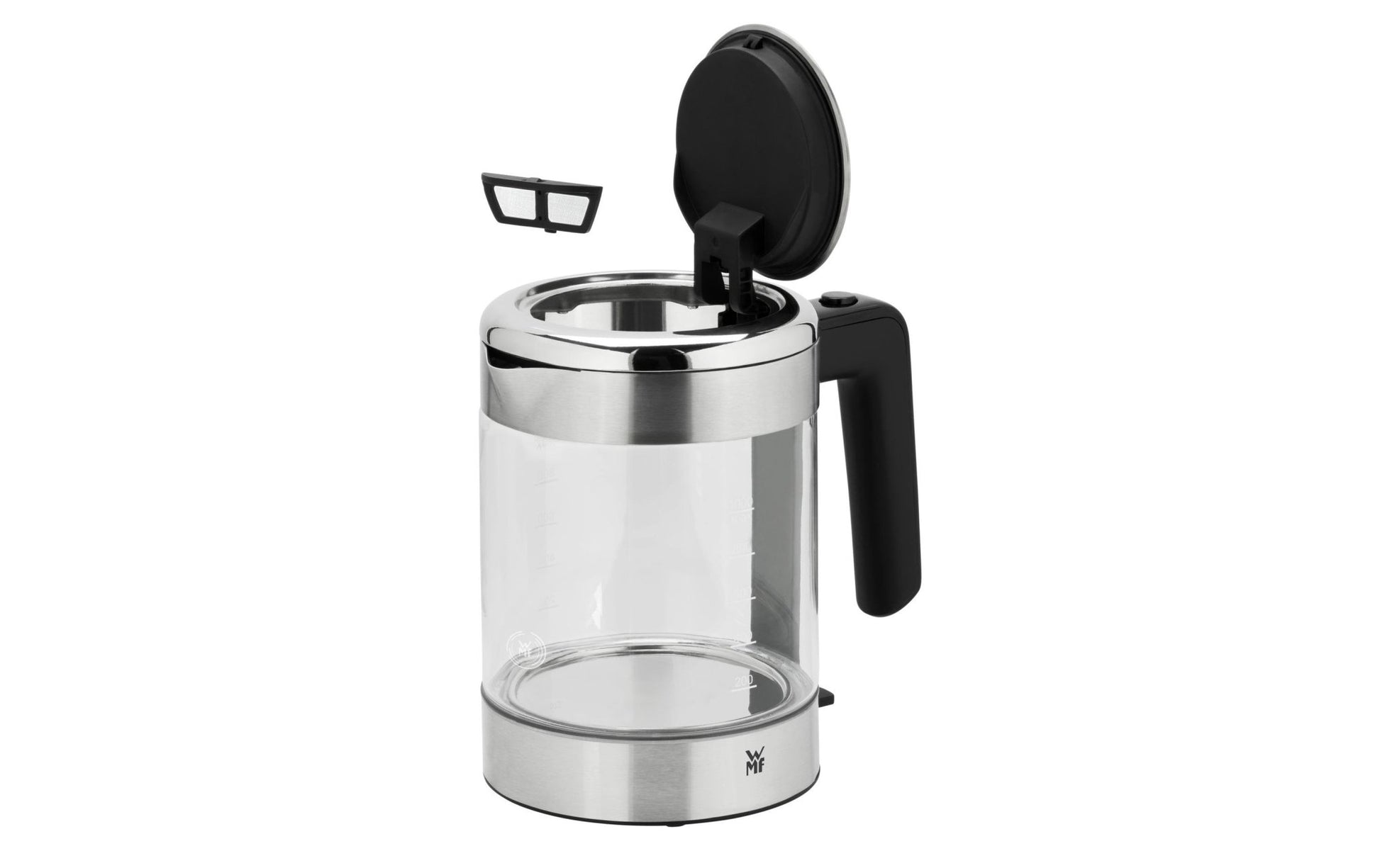 Wasserkocher Küchenminis 1 l, Silber/Transparent - MEGART
