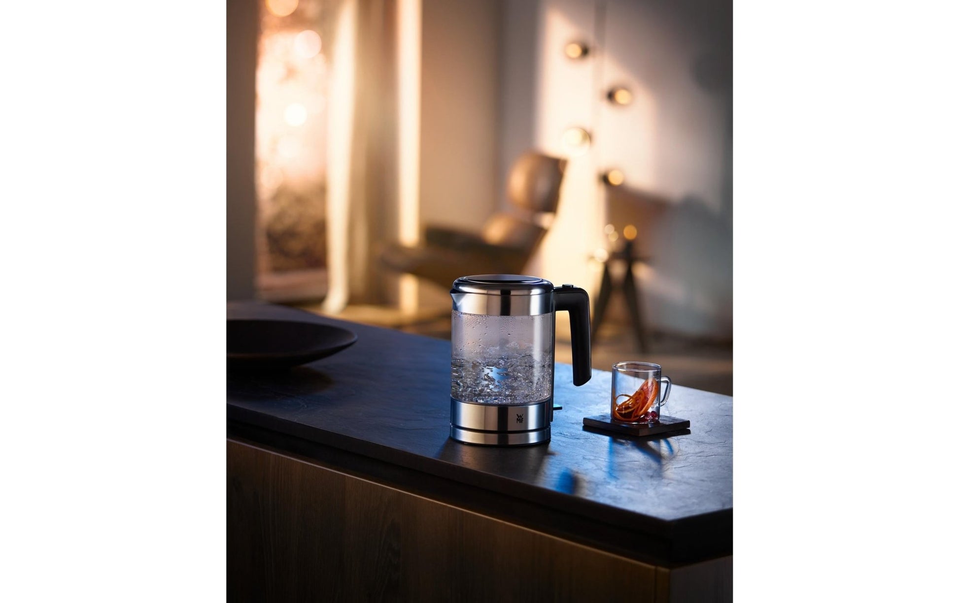 Wasserkocher Küchenminis 1 l, Silber/Transparent - MEGART