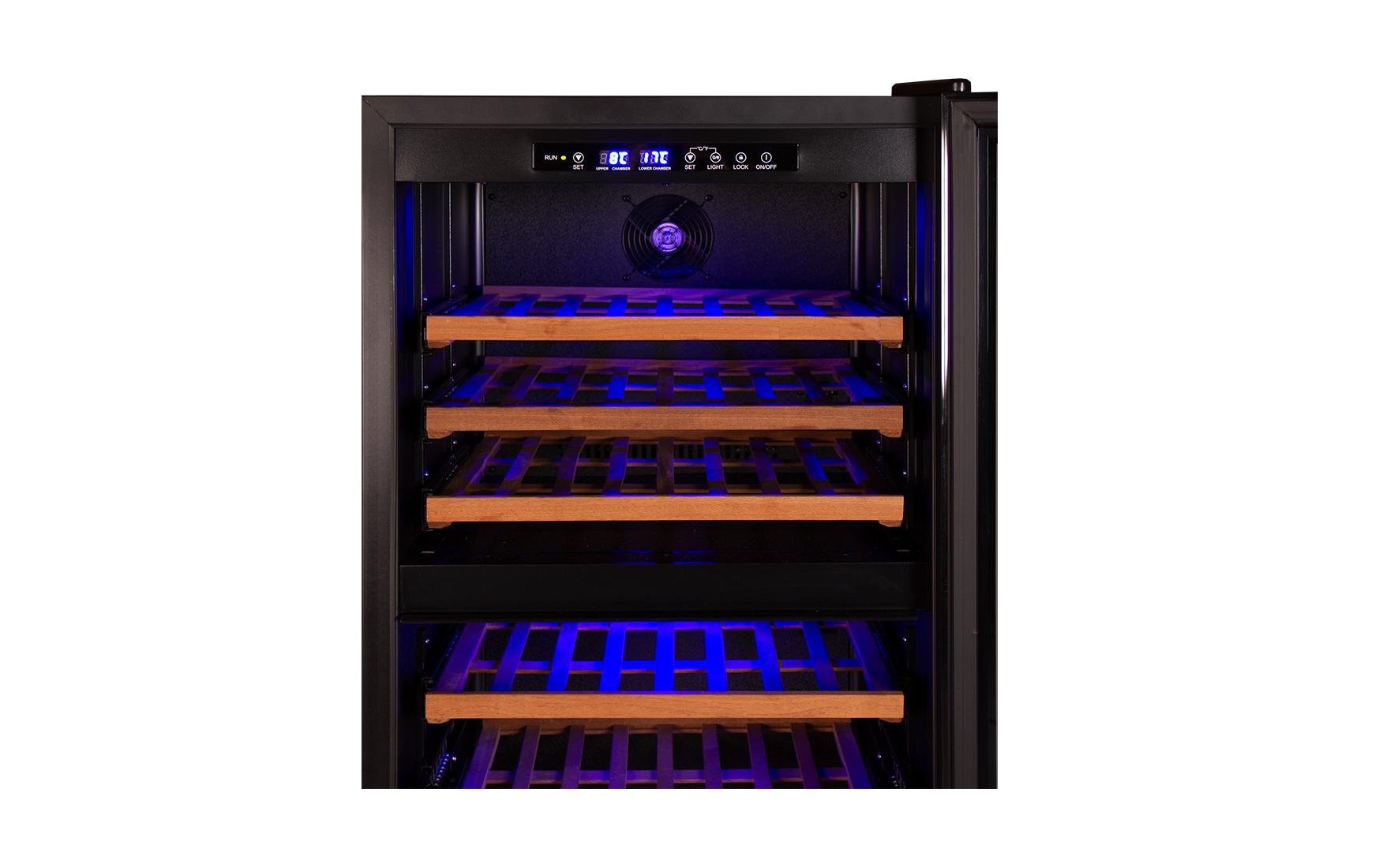 Weinklimaschrank Bodega BWS140 Schwarz, Rechts - MEGART