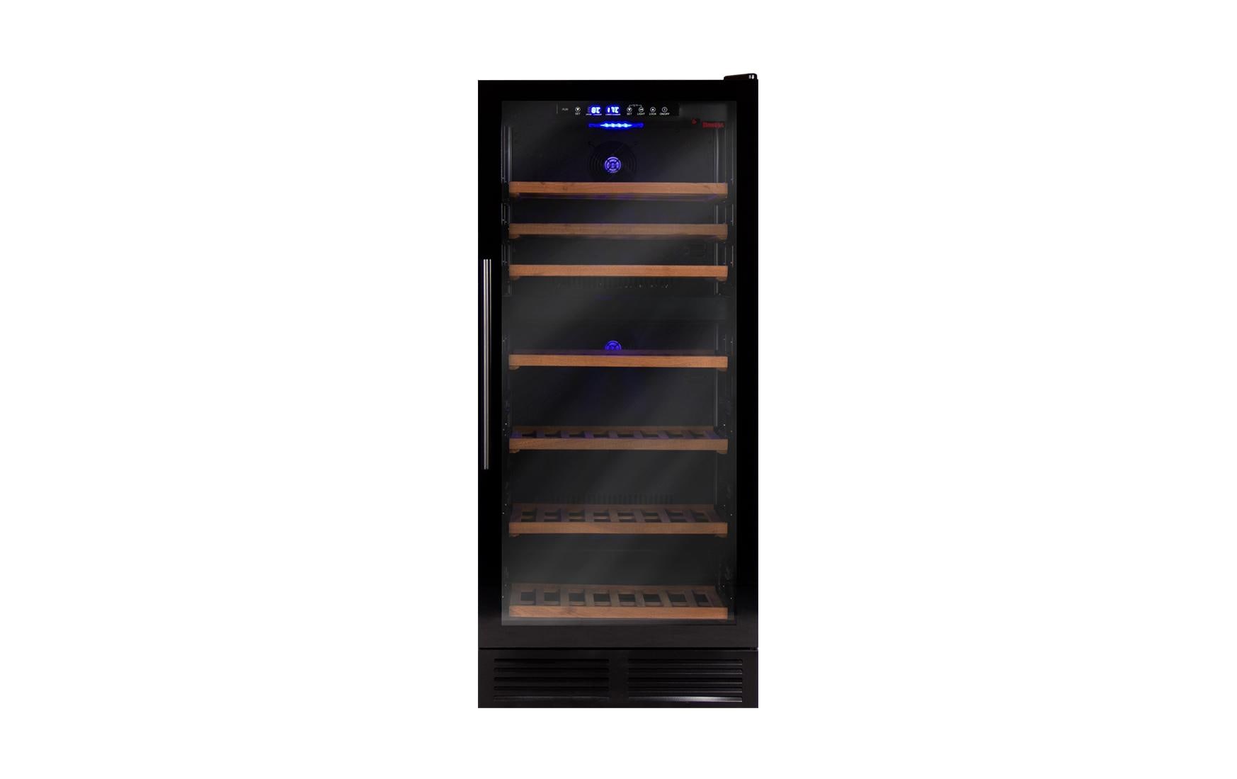 Weinklimaschrank Bodega BWS140 Schwarz, Rechts - MEGART