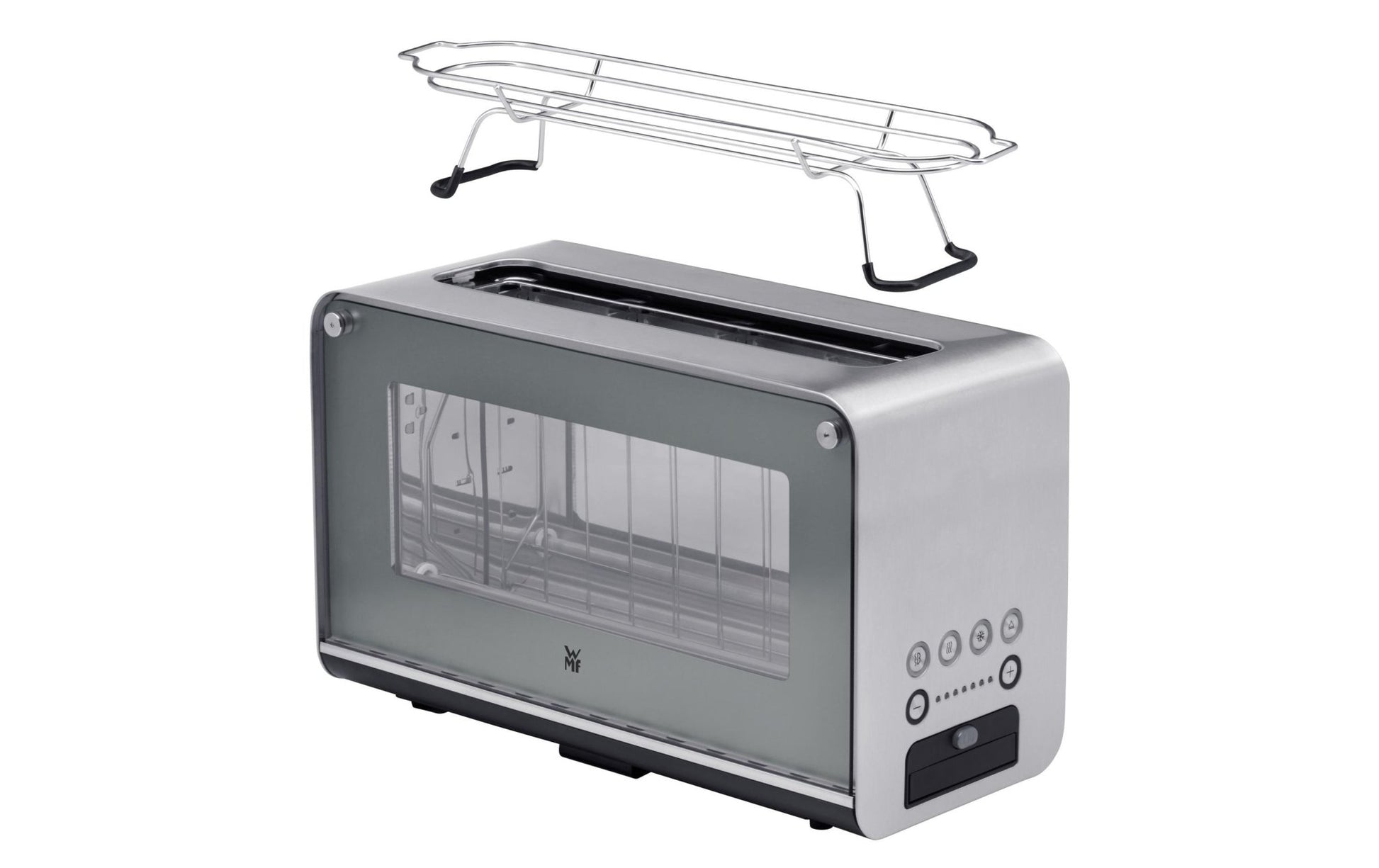 Toaster Lono Glas Silber - MEGART