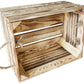 Holzharasse mit Kordel Geflammt, 30 x 38 cm - MEGART