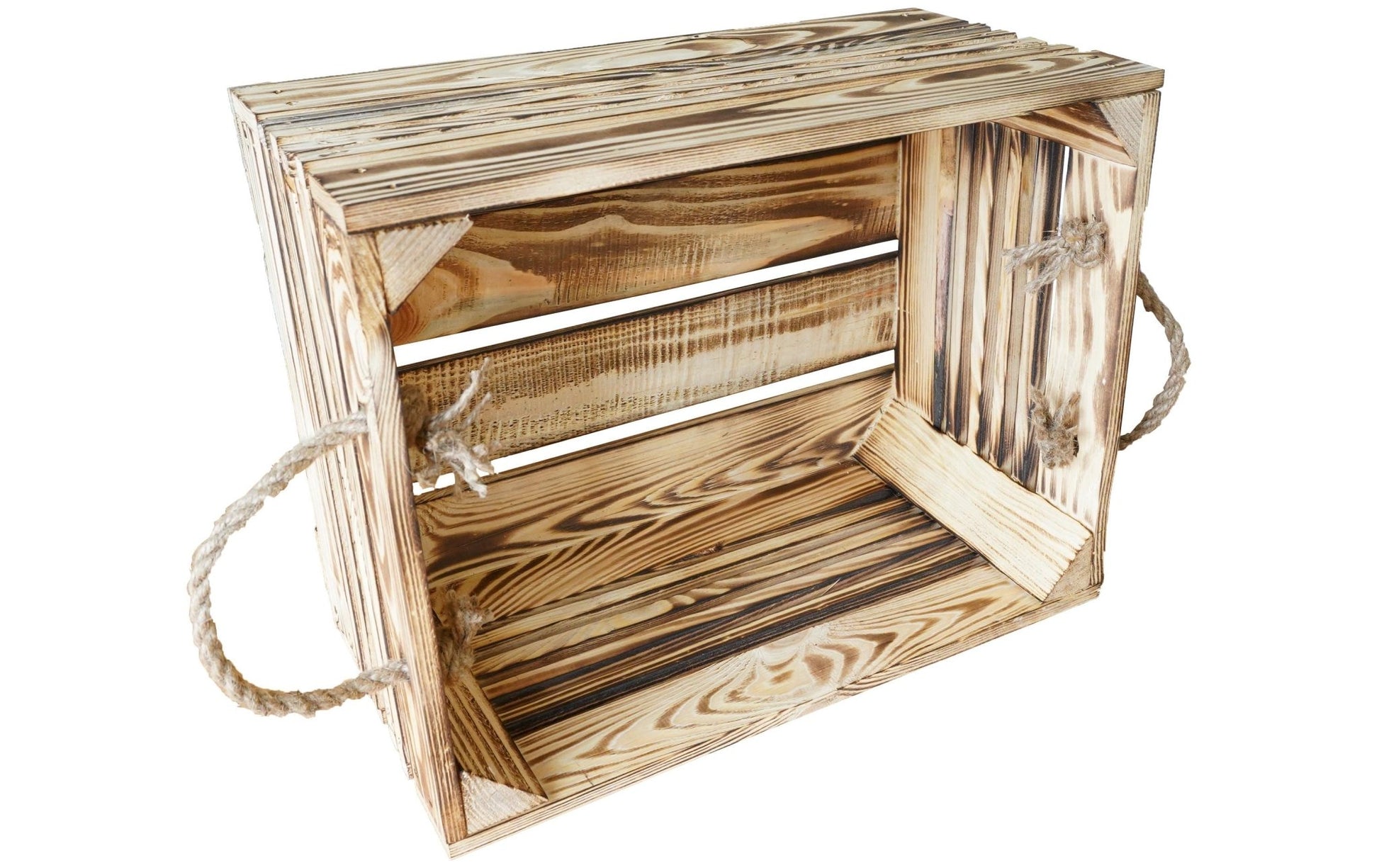 Holzharasse mit Kordel Geflammt, 30 x 38 cm - MEGART