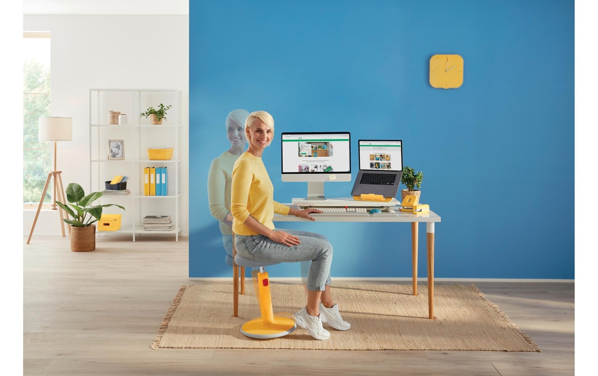 Leitz Ergo Cosy Active Sitz und Stehhocker Grau - MEGART