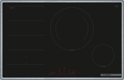 Serie 6, Induktionskochfeld, 80 cm, Schwarz, Mit Rahmen aufliegend PXE845HC1E - MEGART