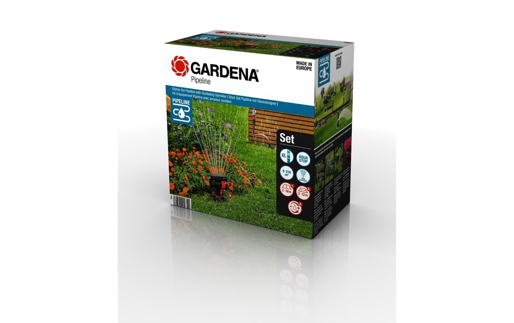 Sprinklersystem Start - Set Pipeline, Viereckregner - MEGART