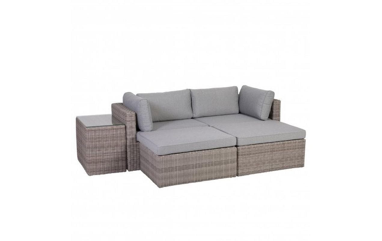Loungeset Olea, Braun, 4 Sitzplätze - MEGART