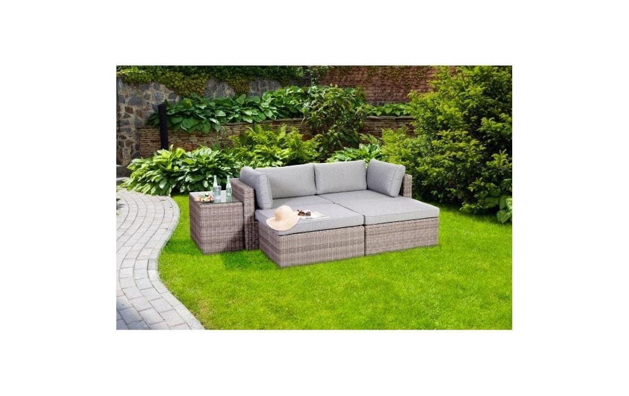 Loungeset Olea, Braun, 4 Sitzplätze - MEGART