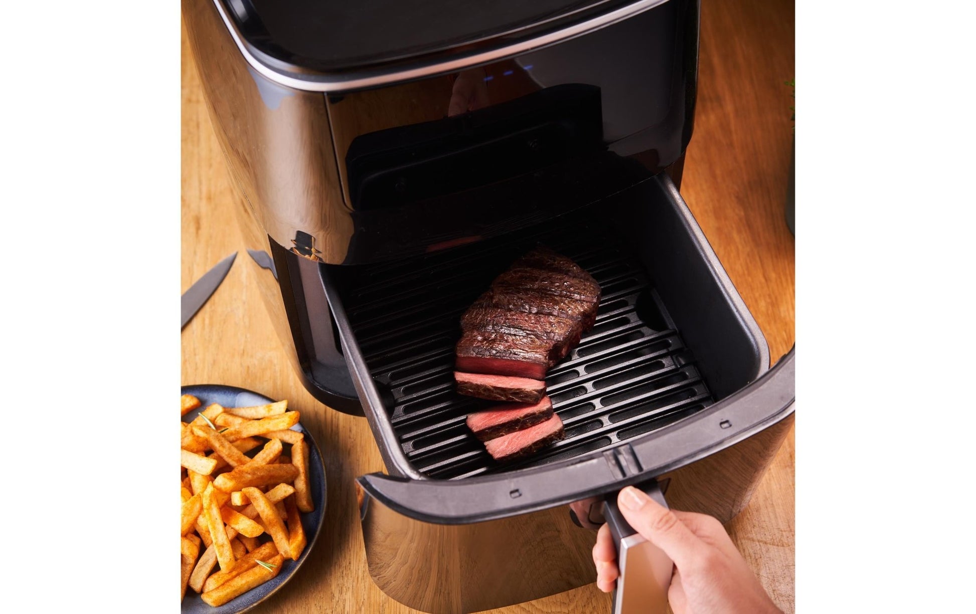 Heissluft - Fritteuse Easy Fry Grill & Steam 3 in 1, Schwarz - MEGART