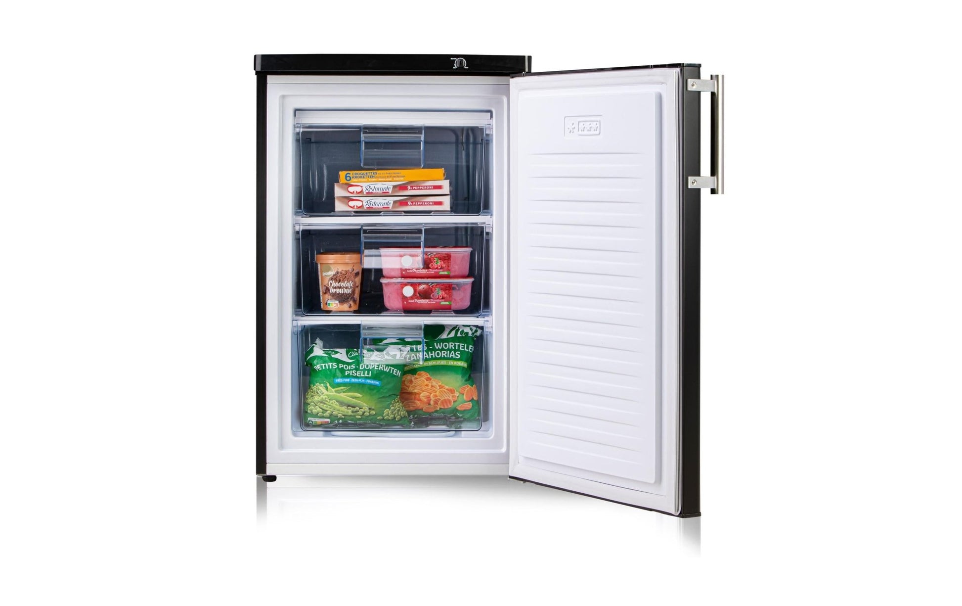 Gefrierschrank DO91132F Schwarz Rechts, Wechselbar - MEGART