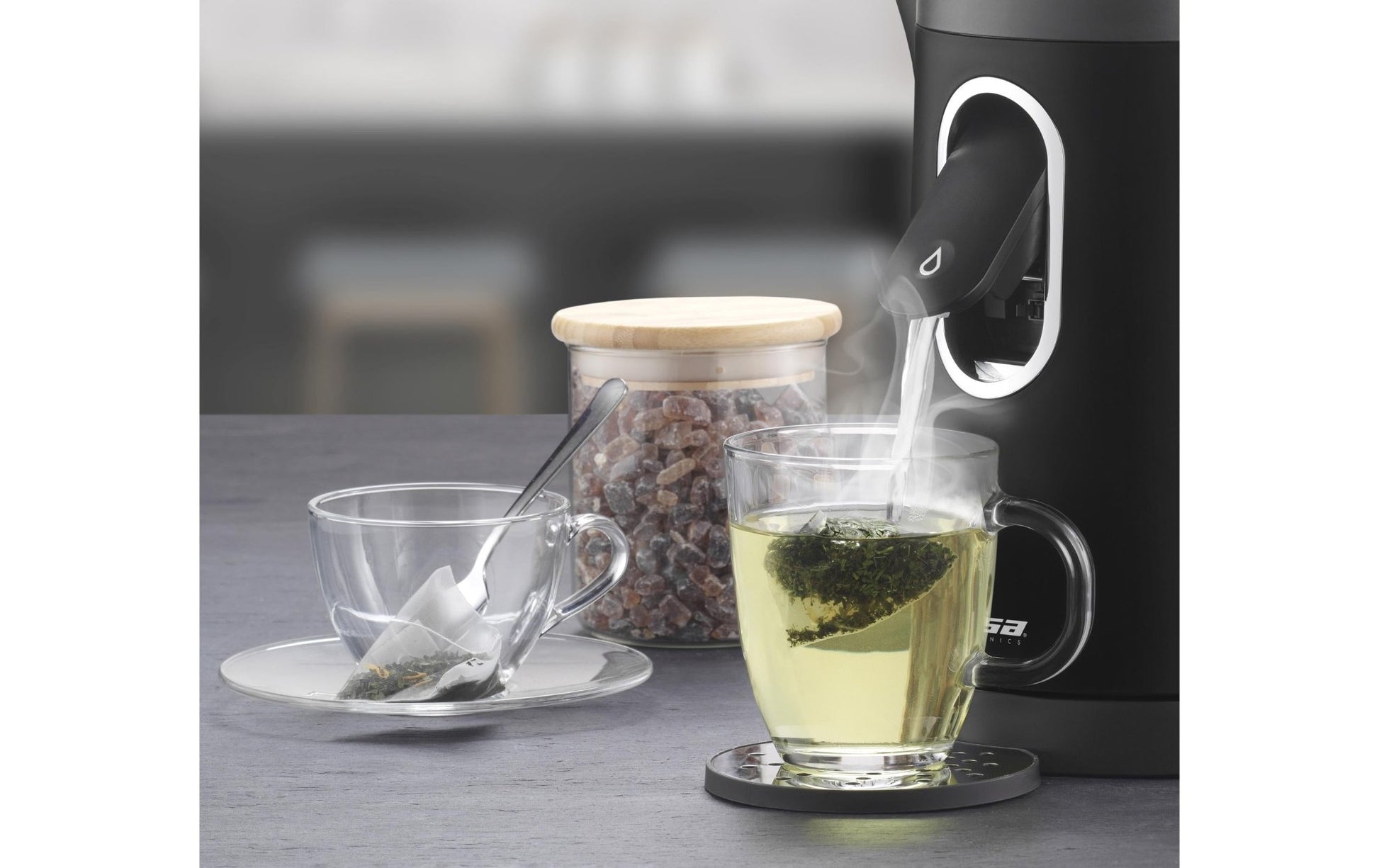Wasserkocher 2 - in - 1 Perfect Cup 1.5 l, Schwarz - MEGART