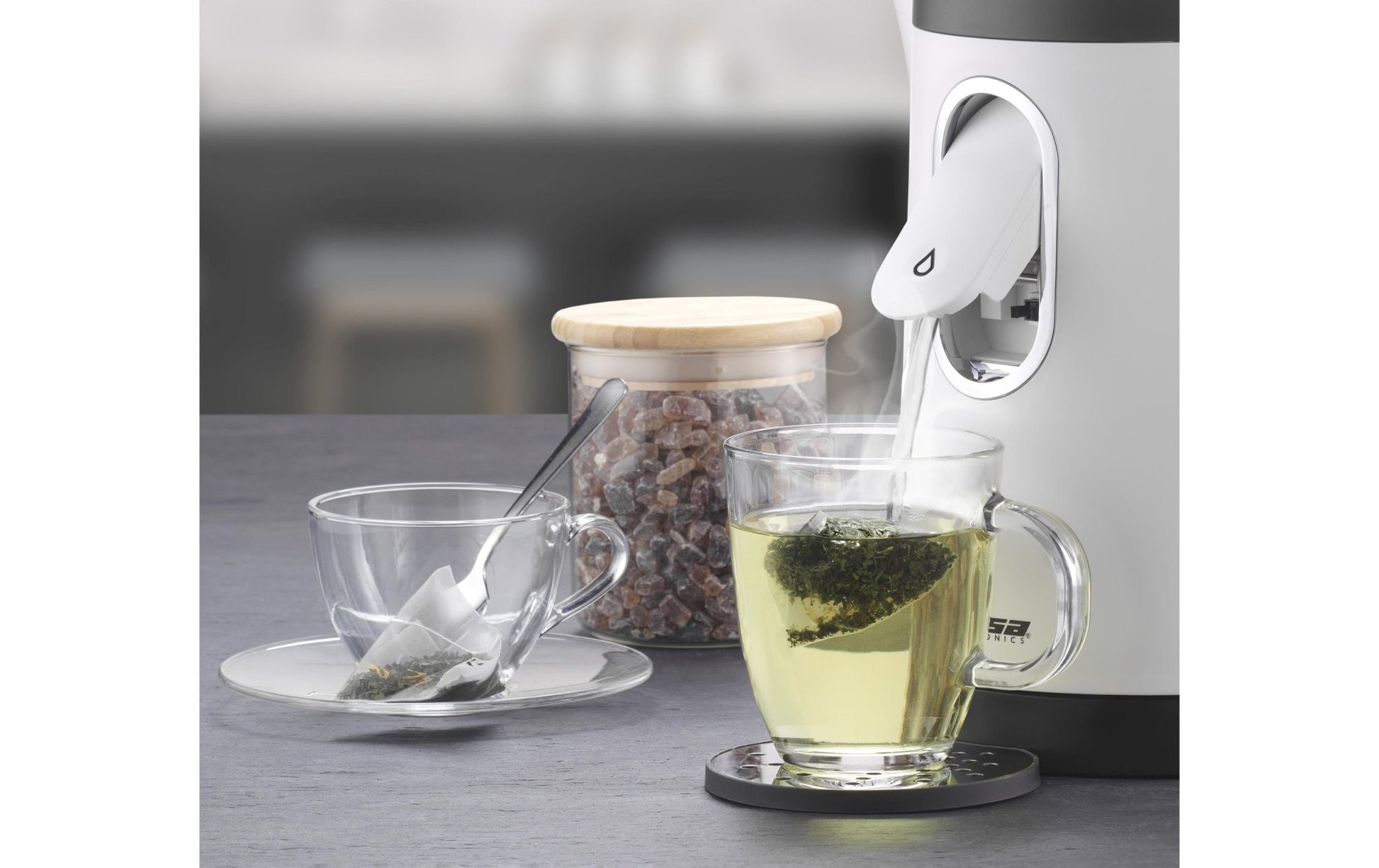 Wasserkocher 2 - in - 1 Perfect Cup 1.5 l, Weiss - MEGART