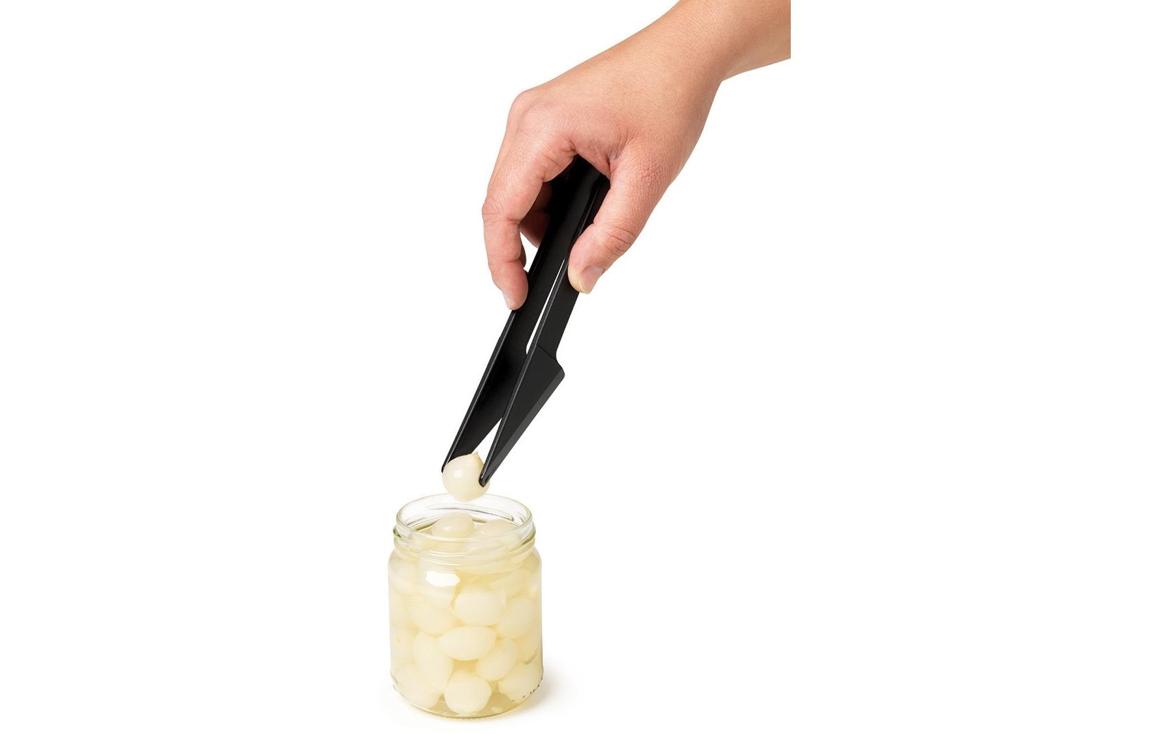 Raclette - Zangenspachtel & Grillzange, 2 Stück, Schwarz - MEGART