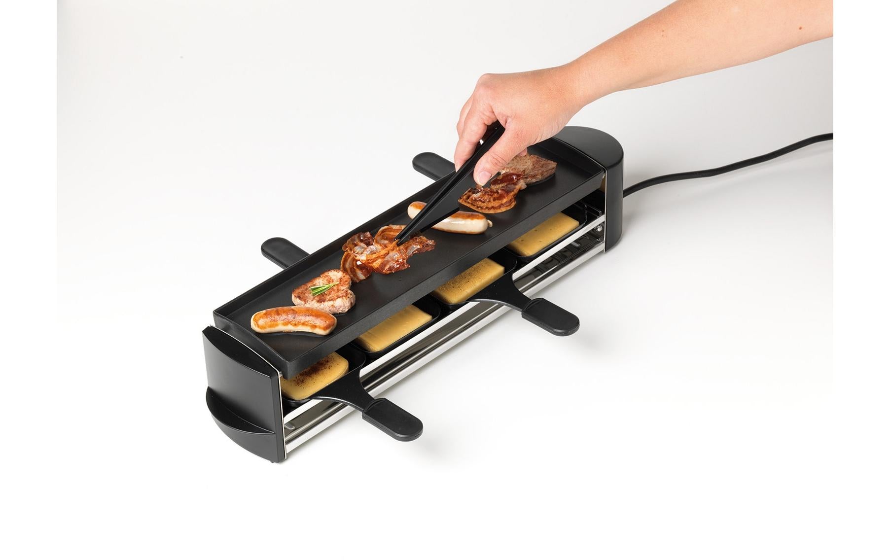 Raclette - Zangenspachtel & Grillzange, 2 Stück, Schwarz - MEGART