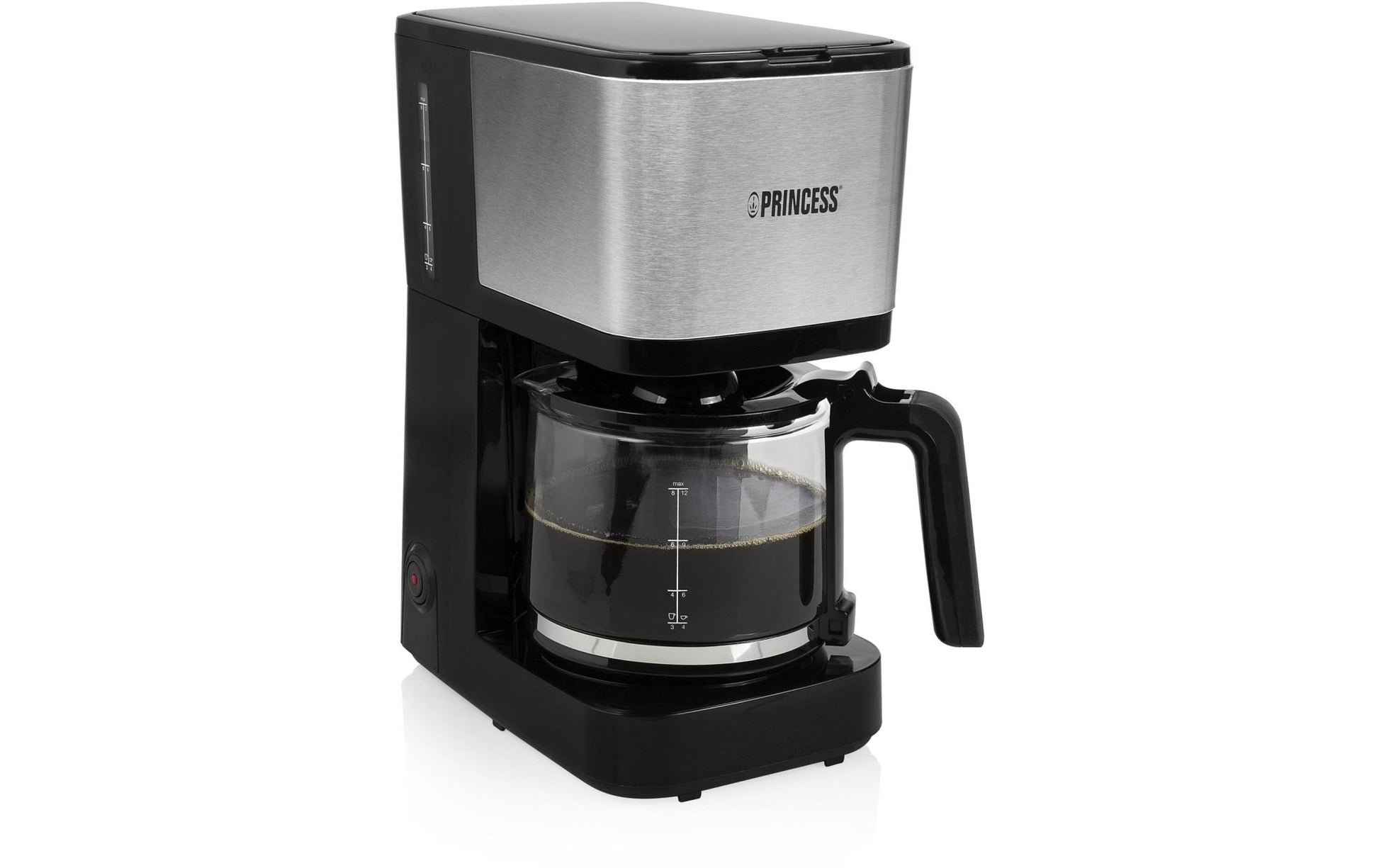 Filterkaffeemaschine Compact 12 Schwarz/Silber - MEGART