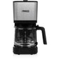 Filterkaffeemaschine Compact 12 Schwarz/Silber - MEGART