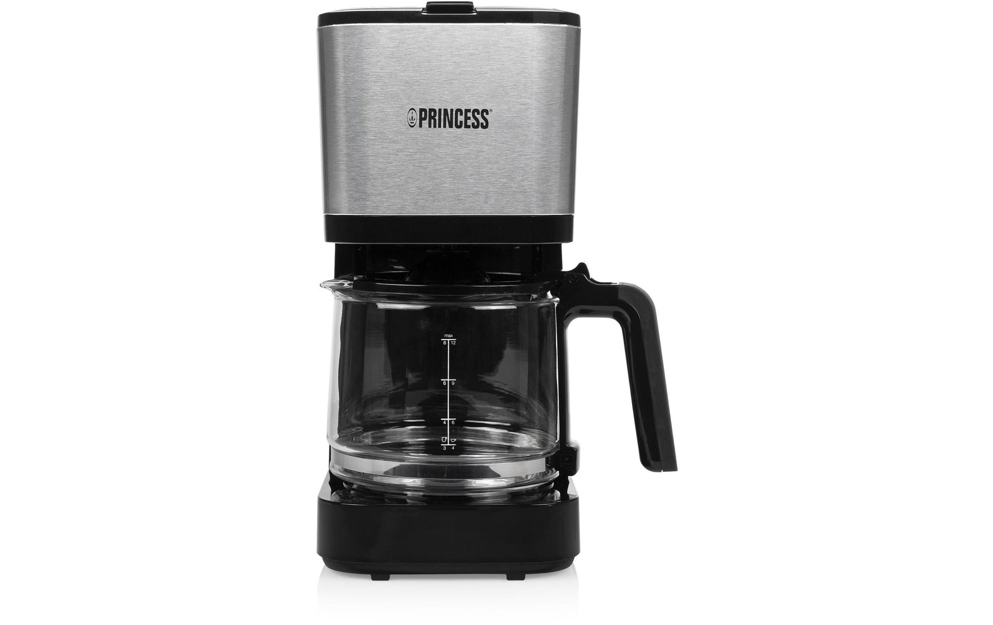 Filterkaffeemaschine Compact 12 Schwarz/Silber - MEGART