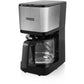 Filterkaffeemaschine Compact 12 Schwarz/Silber - MEGART
