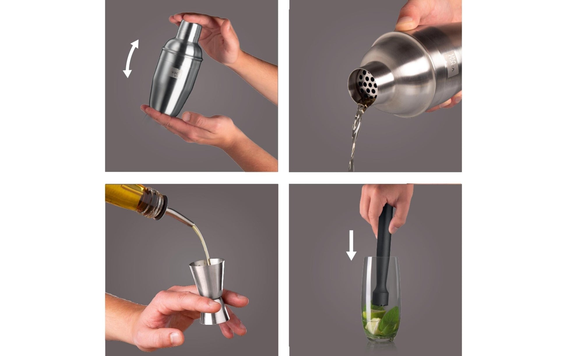 Drink Mixer Set 0.35 l, Silber - MEGART