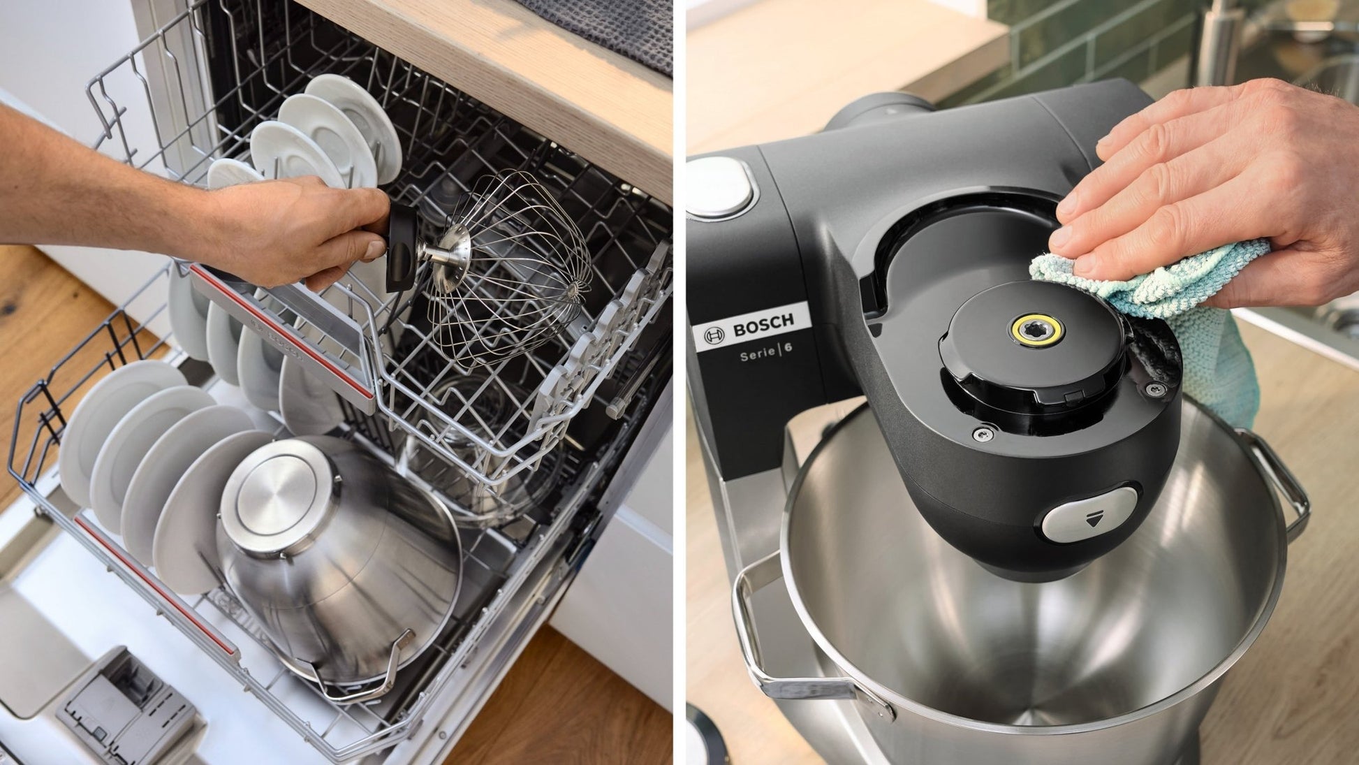 Serie 6, Küchenmaschine mit Waage, 1600 W, Schwarz, Edelstahl gebürstet, MUMS6ZS17 - MEGART