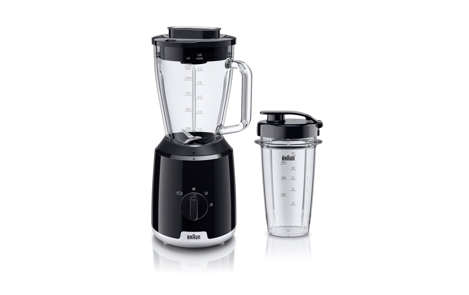 Standmixer PowerBlend 1 JB 1050 BK, Schwarz/Transparent - MEGART