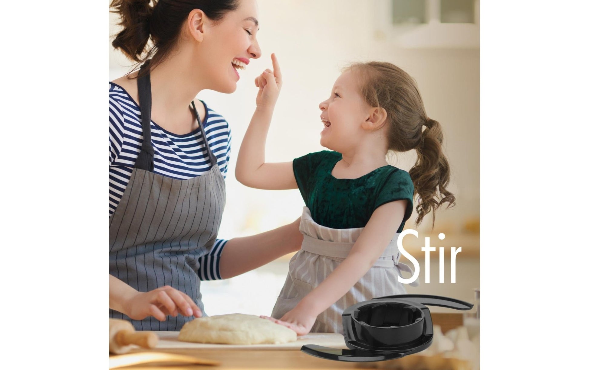 Multifunktionsmixer Stir 'n' Slice Schwarz - MEGART