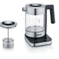 Wasserkocher WK 350, 1 l, Edelstahl/Transparent - MEGART