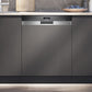 iQ500, Teilintegrierter Geschirrspüler, 60 cm, Stahl SX55ZS01CH - MEGART