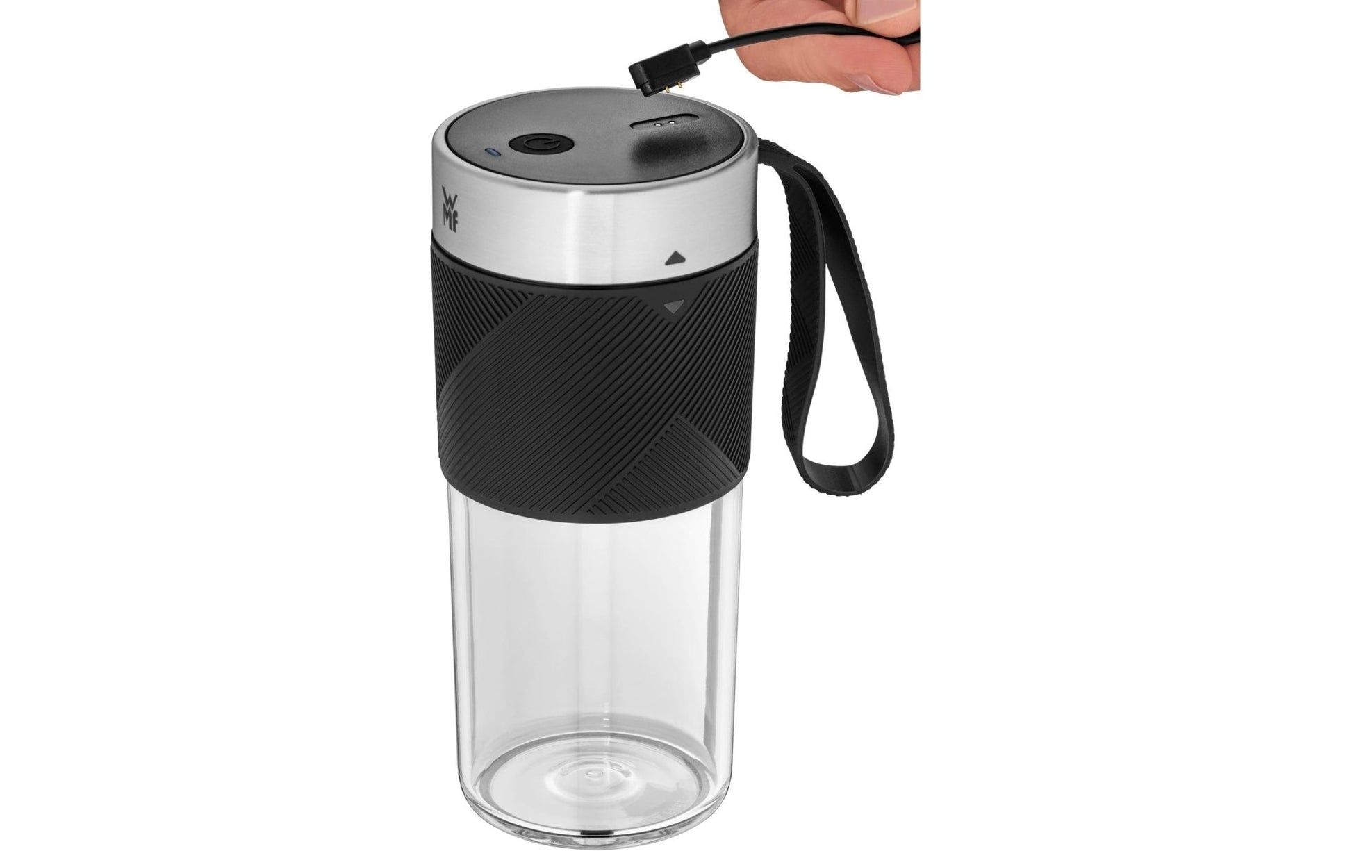 Smoothie Maker Küchenminis Mix on the go Schwarz/Silber matt - MEGART
