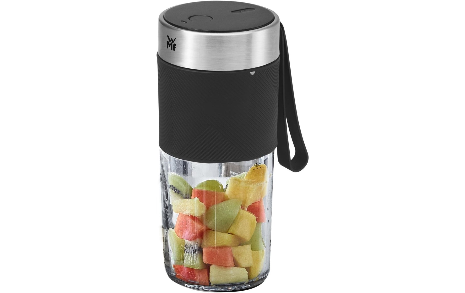 Smoothie Maker Küchenminis Mix on the go Schwarz/Silber matt - MEGART