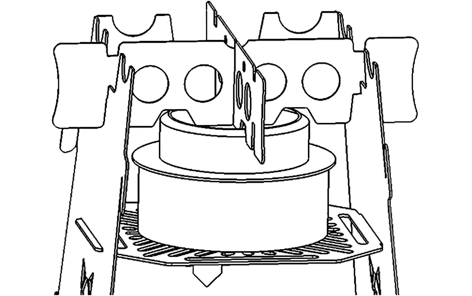 Fennek Grill Campingkocher Hobo Basic, Edelstahl - MEGART