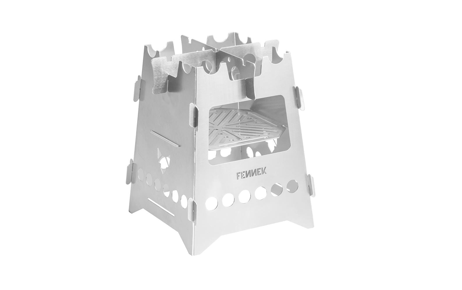 Fennek Grill Campingkocher Hobo Basic, Edelstahl - MEGART