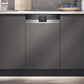 iQ500, Teilintegrierter Geschirrspüler, 45 cm, Stahl SR55ZS10ME - MEGART