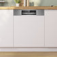 Serie 6, Teilintegrierter Geschirrspüler, 60 cm, Gebürsteter Stahl, SMI6ZCS16E - MEGART