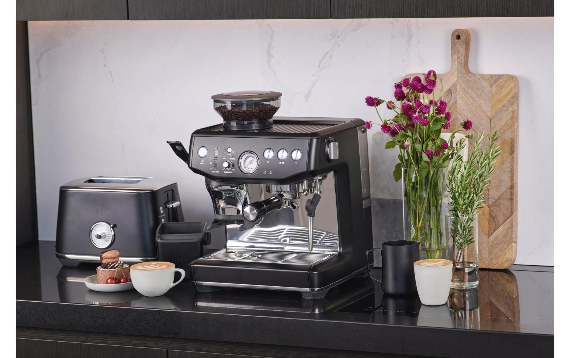 Siebträgermaschine Barista Express Impress Schwarz - MEGART