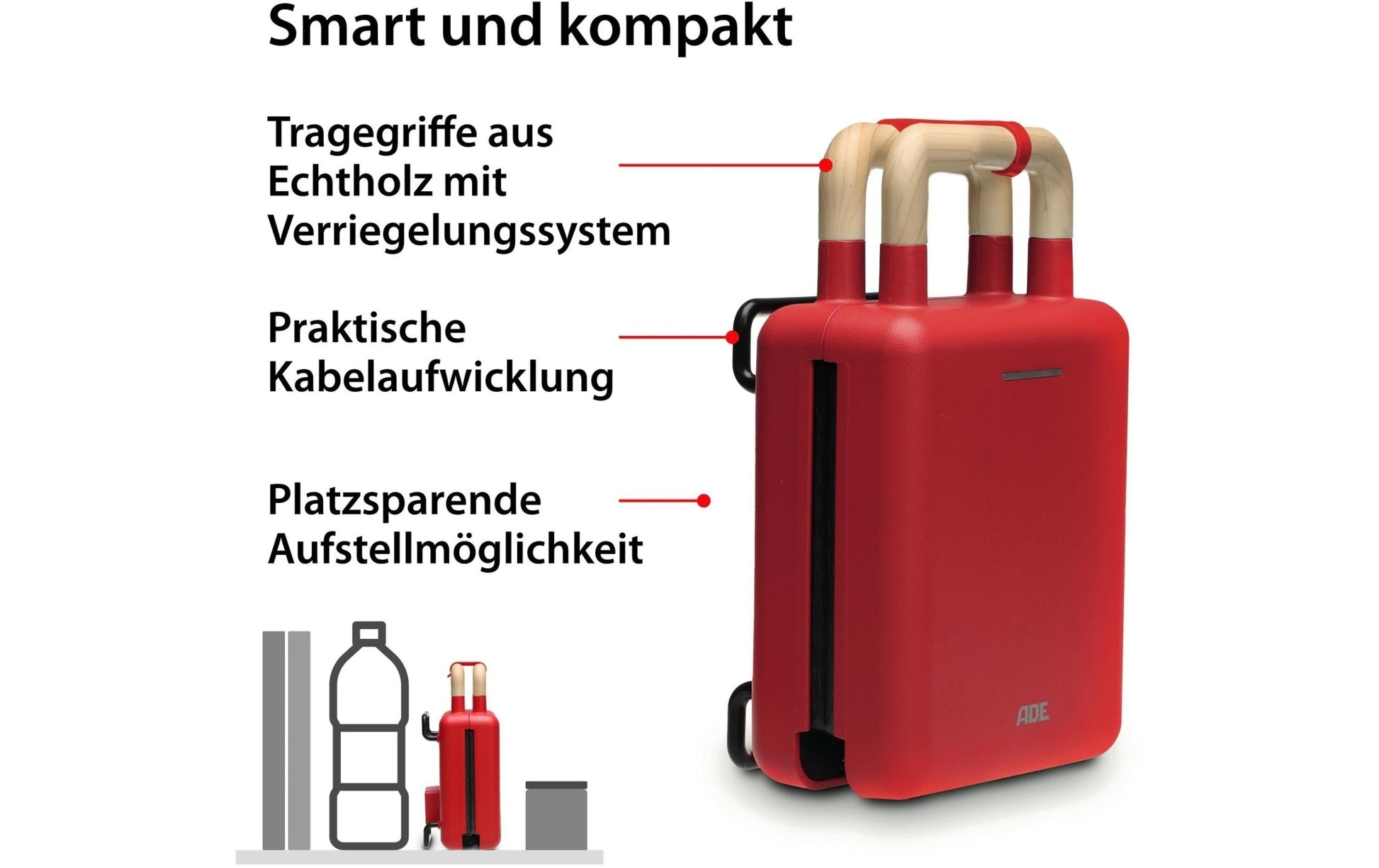 Waffeleisen Rot - MEGART