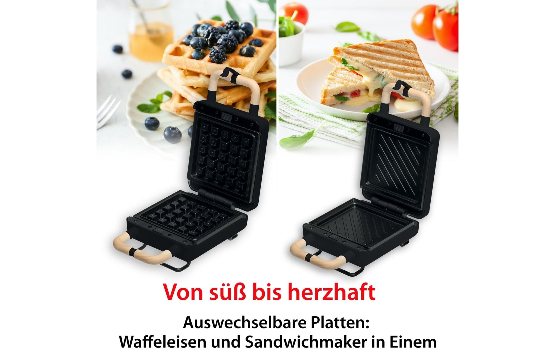 Waffeleisen Schwarz - MEGART