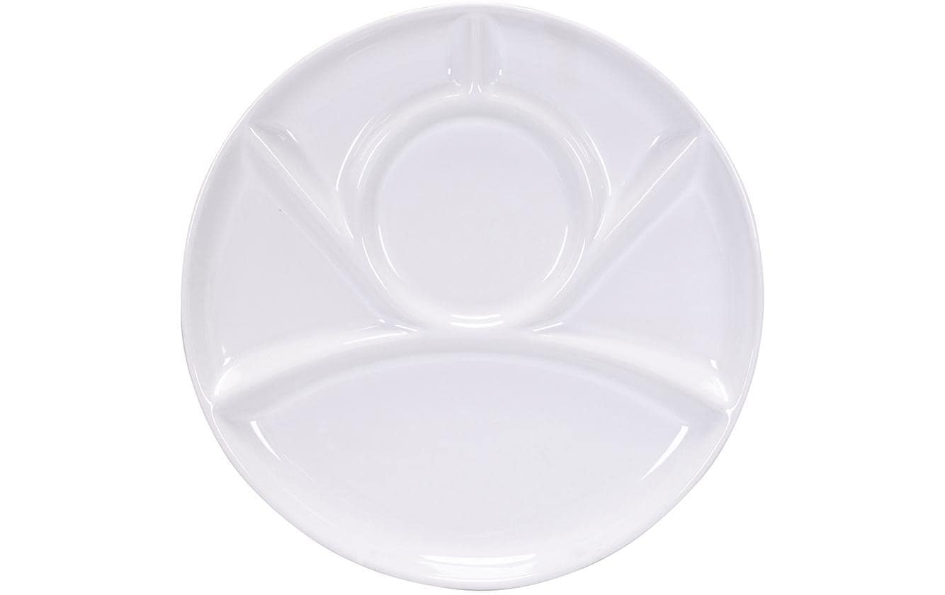 Fondue - Teller Classic, 23 cm Weiss - MEGART