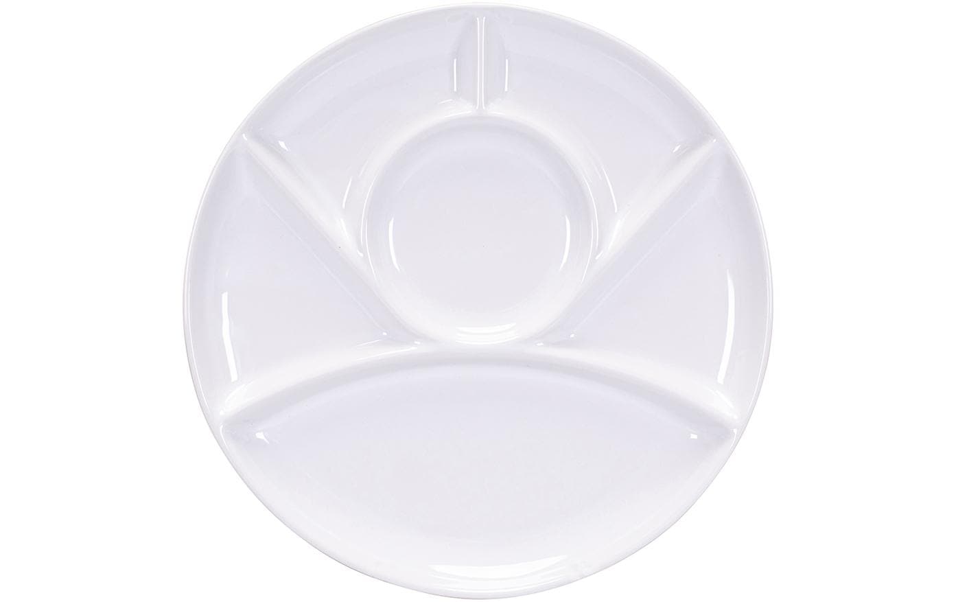 Fondue - Teller Classic, 26 cm Weiss - MEGART